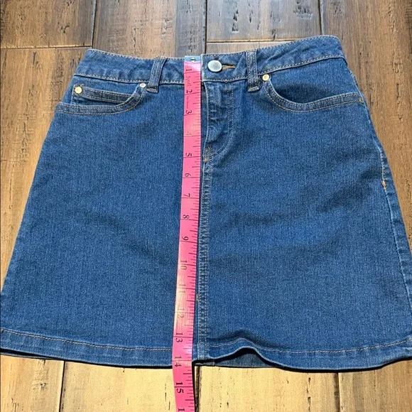 Classic Blue Denim Mini Skirt - Kids - Picture 8 of 10